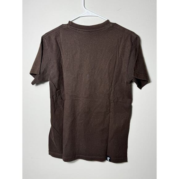 Famous Stars and Straps Brown Logo T-Shirt Men’s S Crown Leaf Graphic Skate Y2K - Picture 4 of 6